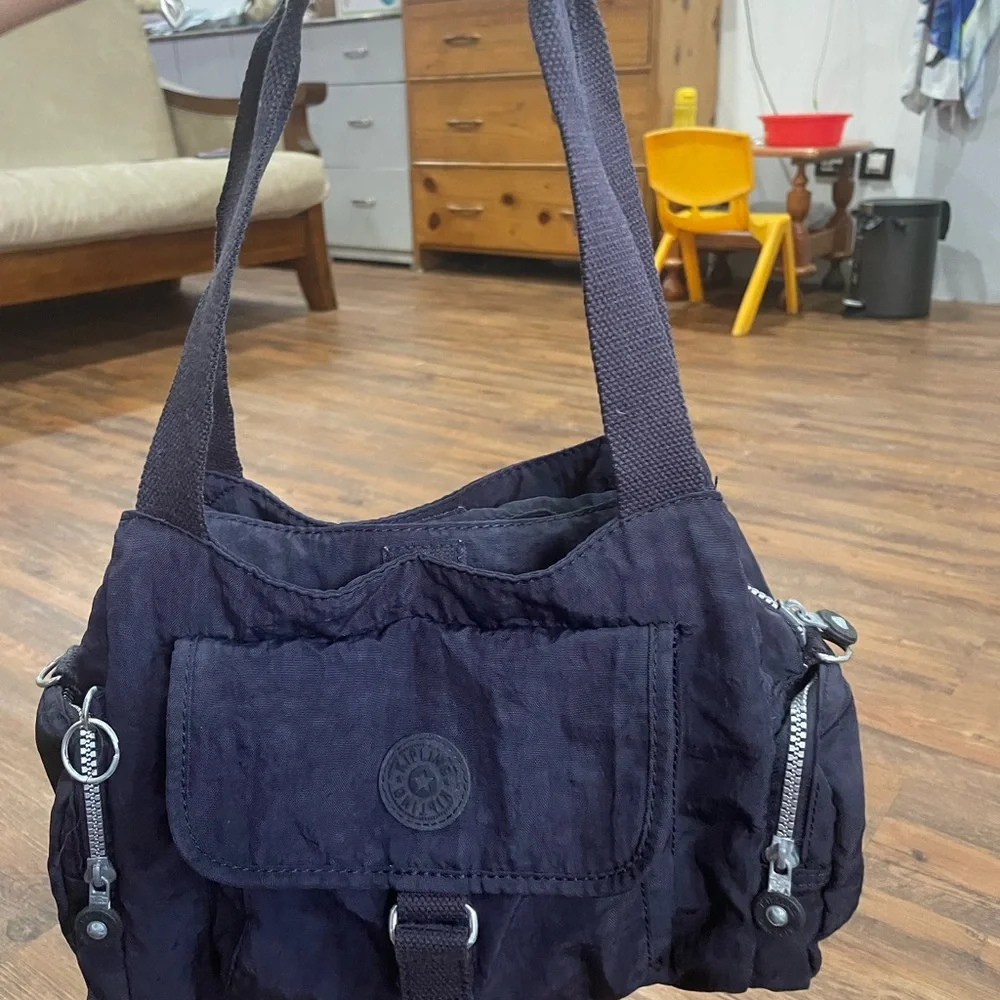 Kipling crossbody hand bag. Bluish purplish Color. Used - Picture 5 of 8